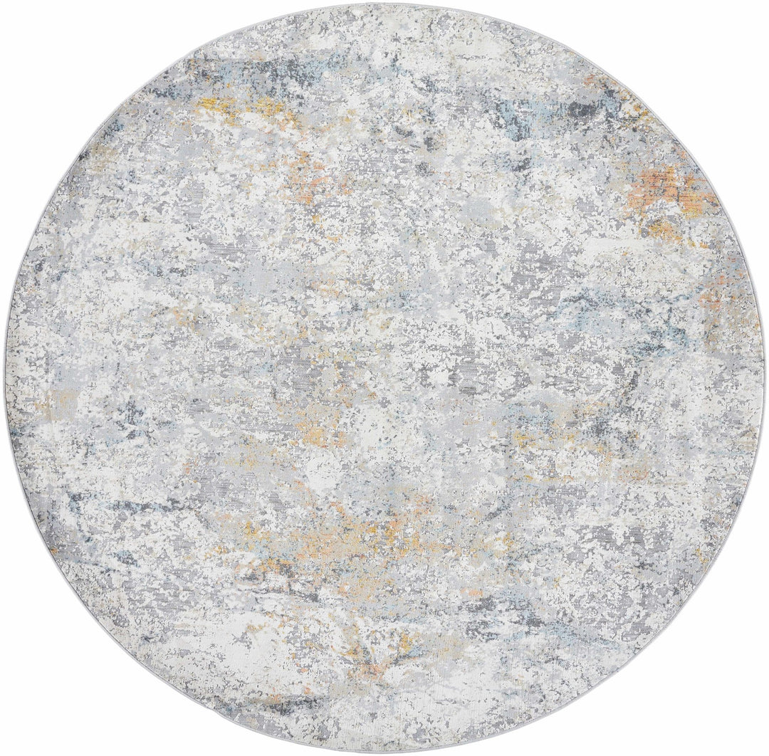 Harue Contemporary Abstract Gray And Beige Area Rug - The Rug Decor