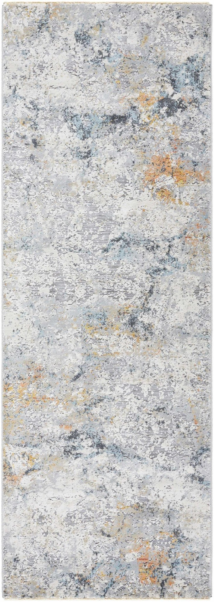Harue Contemporary Abstract Gray And Beige Area Rug - The Rug Decor