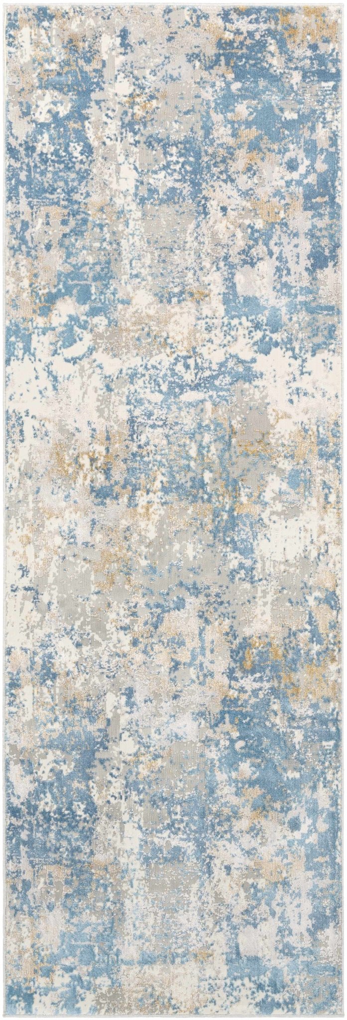 Hawes Modern Abstract Design Blue And Gray Area Rug - The Rug Decor