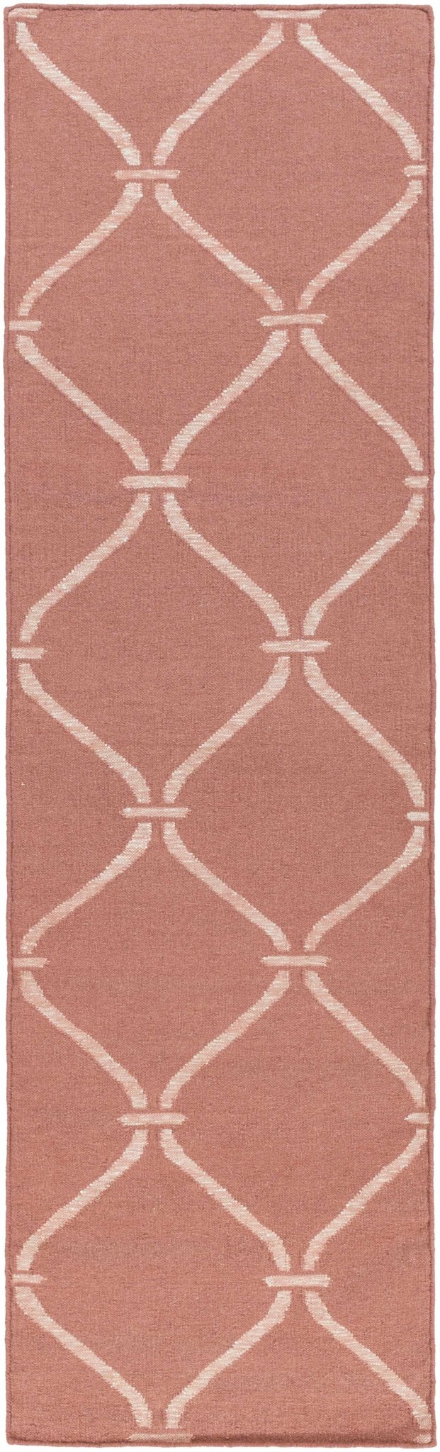 Hazelhurst Contemporary Geometrical Peach Area Rug - The Rug Decor