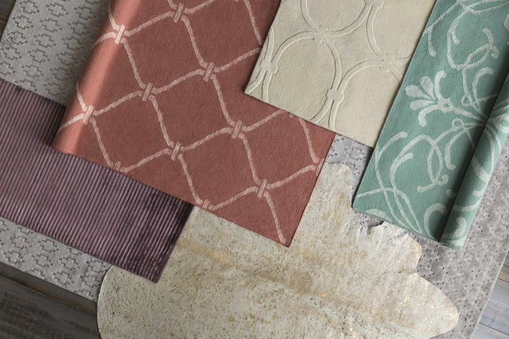 Hazelhurst Contemporary Geometrical Peach Area Rug - The Rug Decor