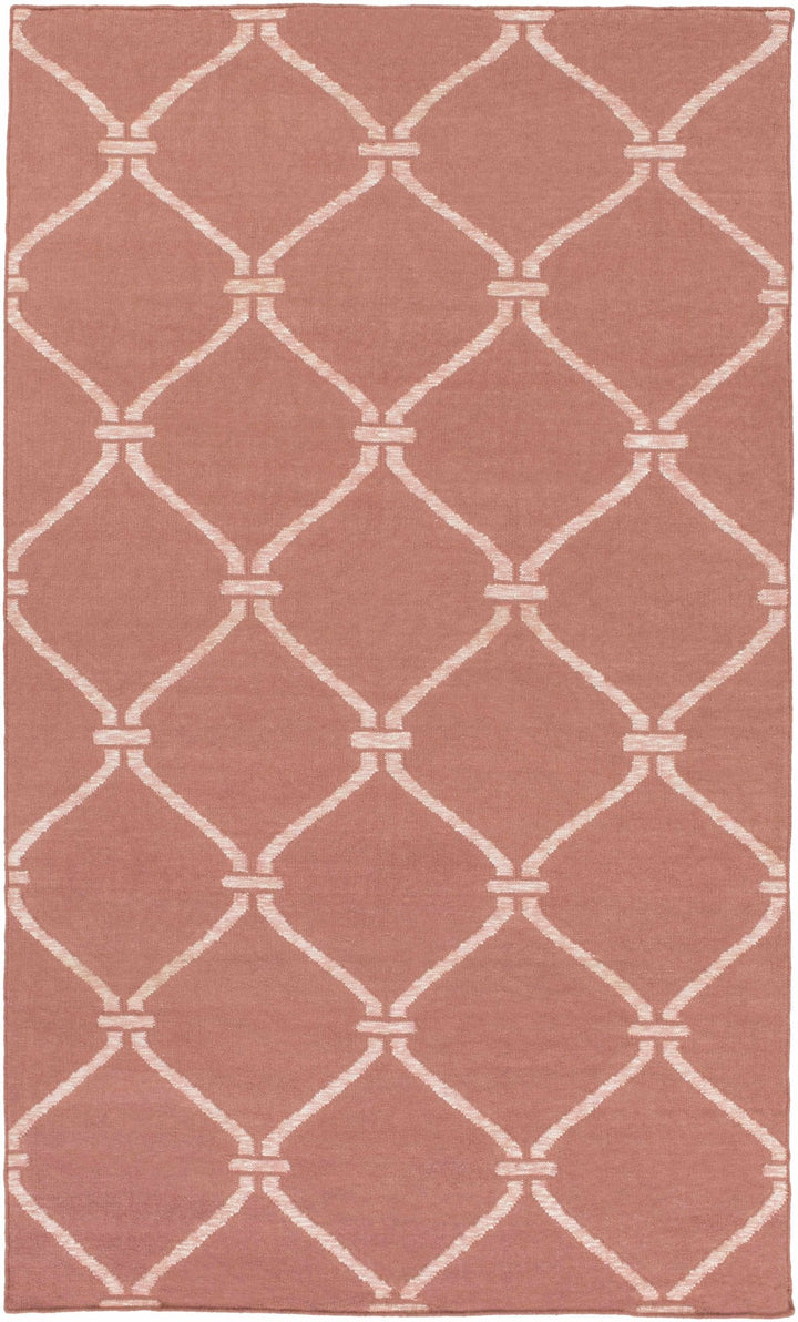 Hazelhurst Contemporary Geometrical Peach Area Rug - The Rug Decor