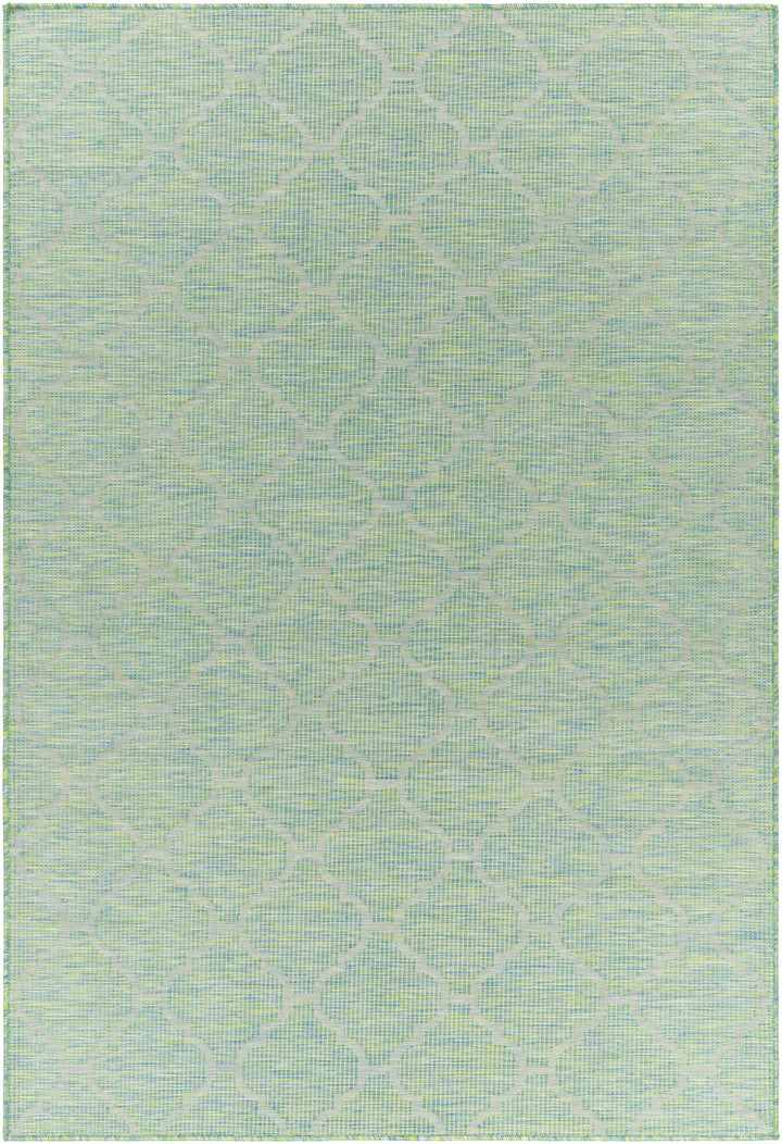 Heage Green Modern Geometrical Design Outdoor Area Rug