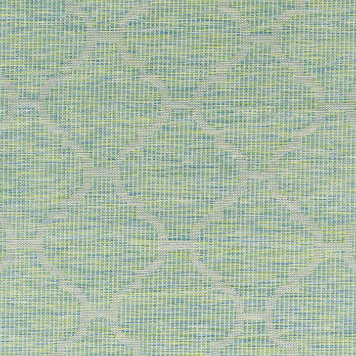 Heage Green Modern Geometrical Design Outdoor Area Rug
