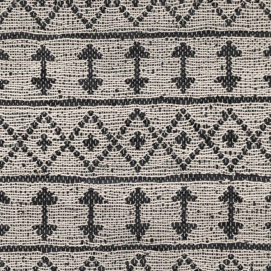 Hector Modern Geometrical Design Black And Ivory Hand Woven Area Rug - The Rug Decor