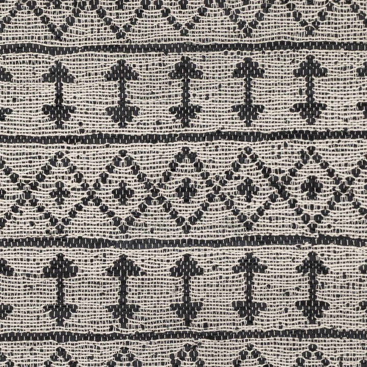 Hector Modern Geometrical Design Black And Ivory Hand Woven Area Rug - The Rug Decor