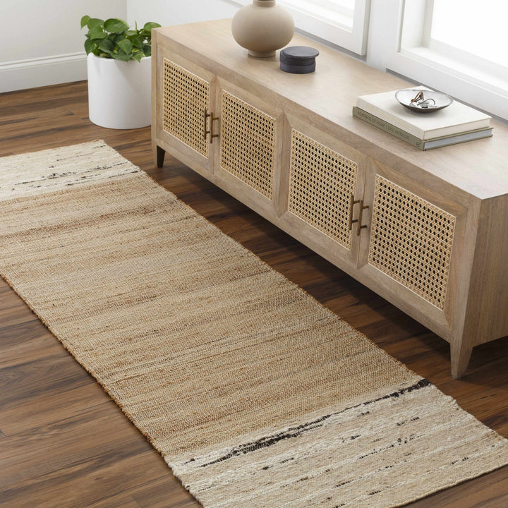Hedd Contemporary Tan And Gray Area Rug - The Rug Decor