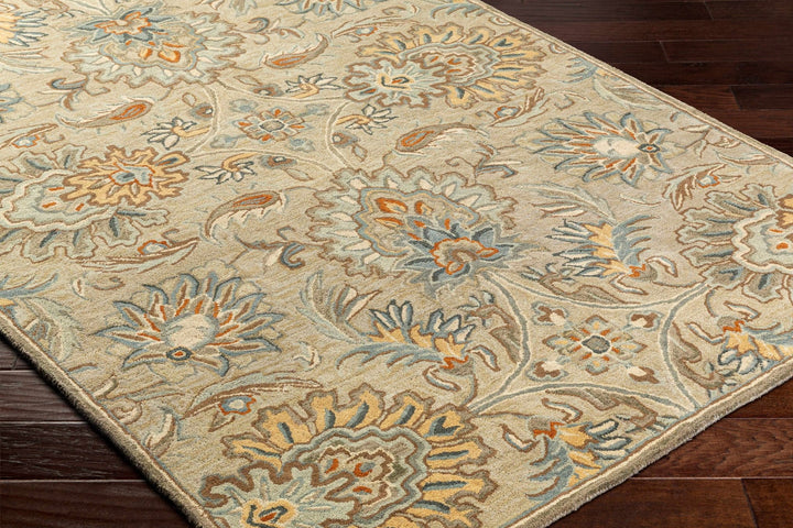 Hedia Beige Traditional Style Hand Tufted Area Rug - The Rug Decor