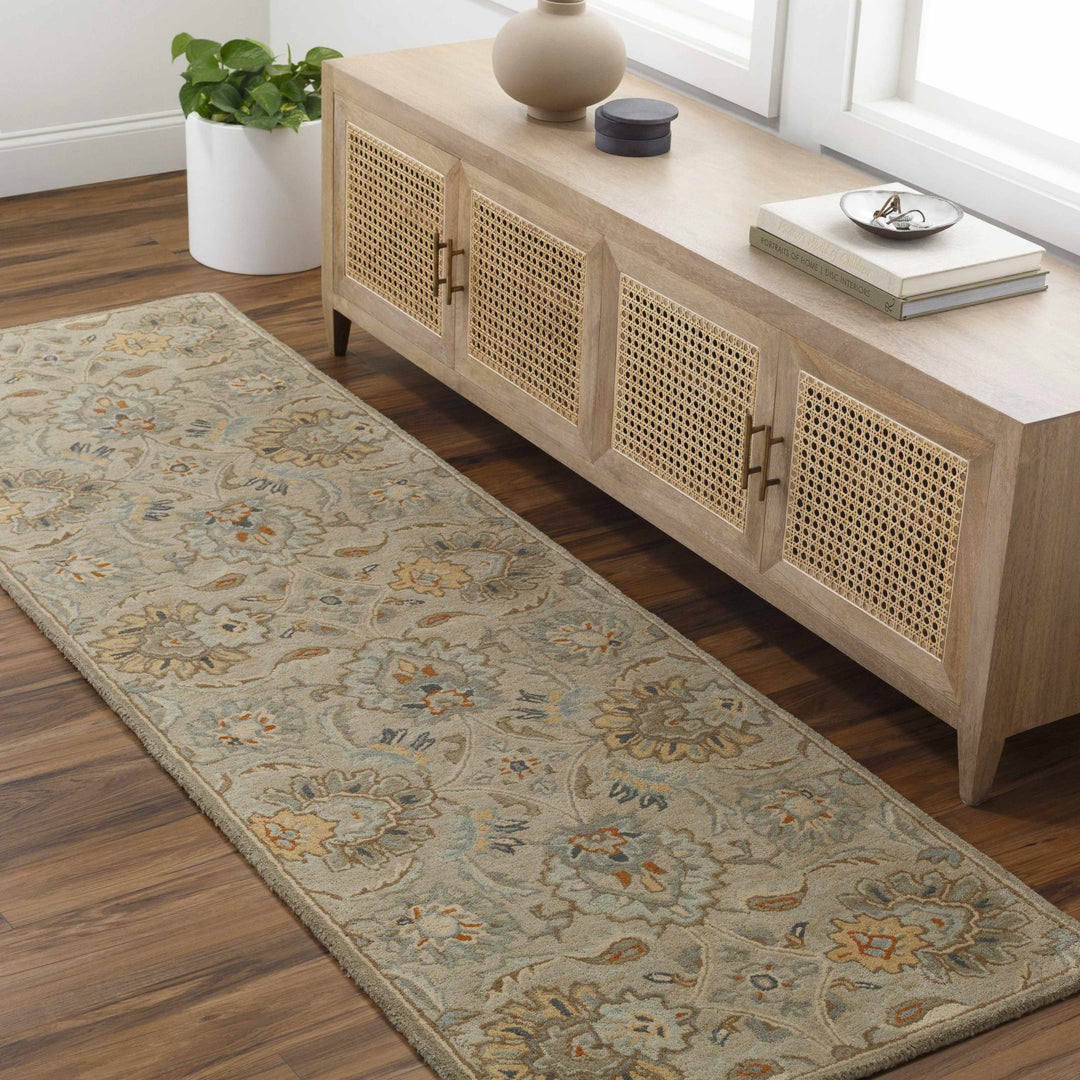 Hedia Beige Traditional Style Hand Tufted Area Rug - The Rug Decor