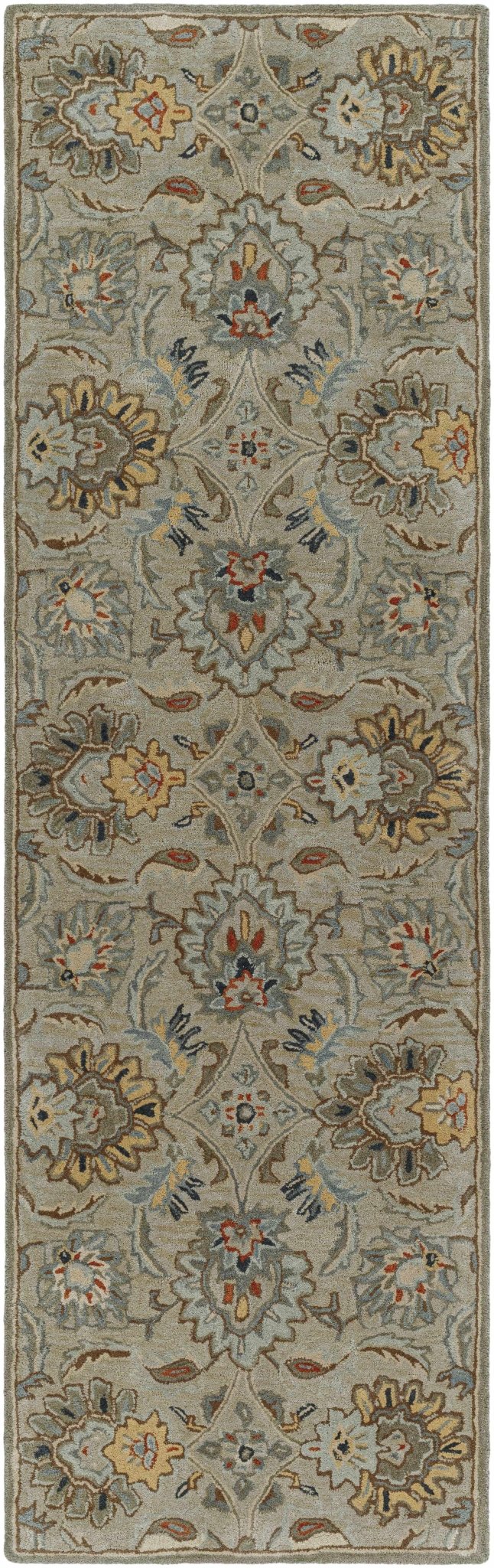 Hedia Beige Traditional Style Hand Tufted Area Rug - The Rug Decor