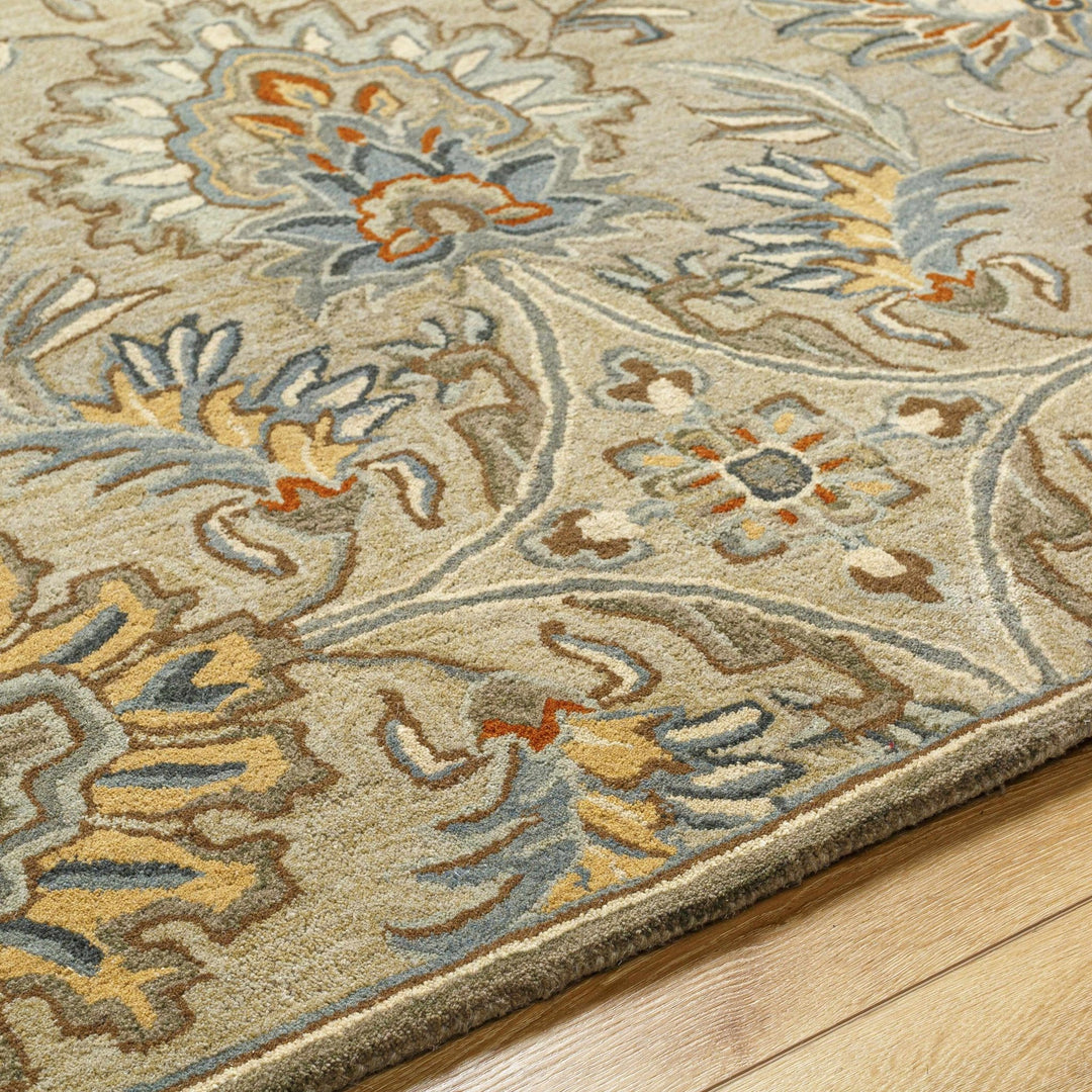 Hedia Beige Traditional Style Hand Tufted Area Rug - The Rug Decor