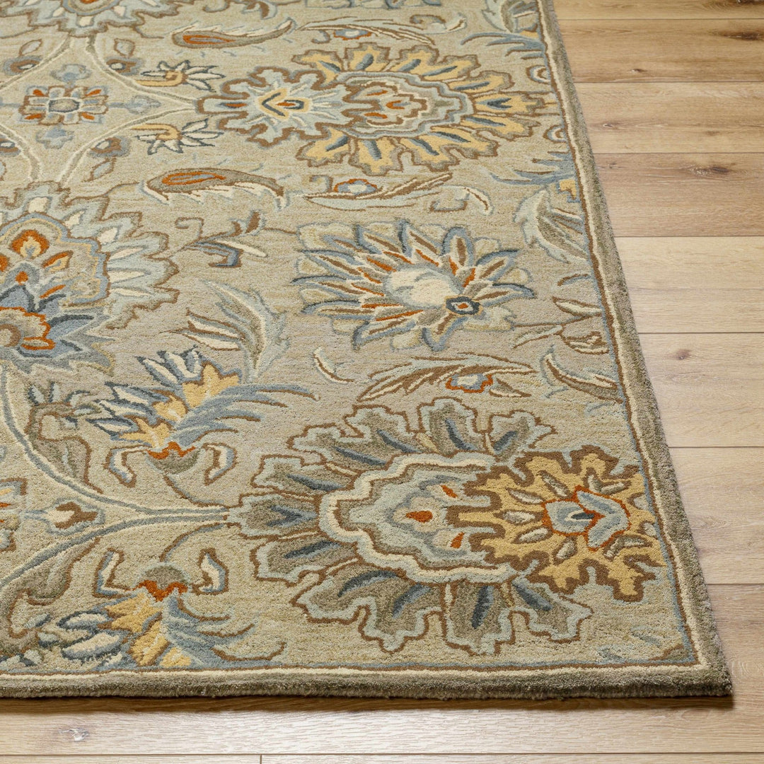 Hedia Beige Traditional Style Hand Tufted Area Rug - The Rug Decor