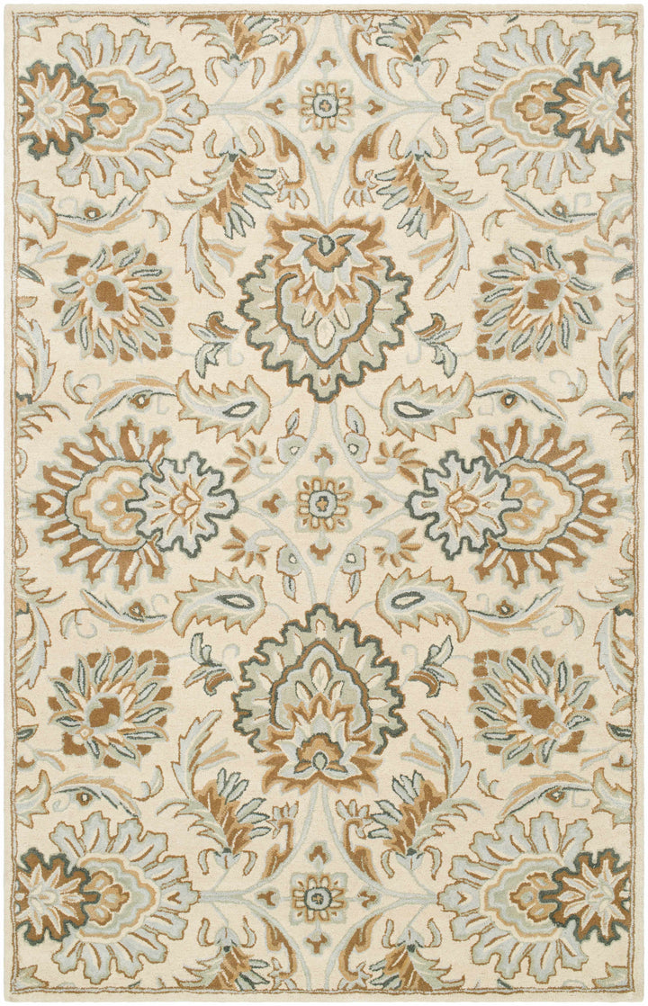 Helia Beige And Brown Traditional Style Hand Tufted Area Rug