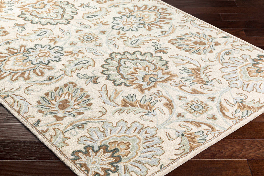 Helia Beige And Brown Traditional Style Hand Tufted Area Rug