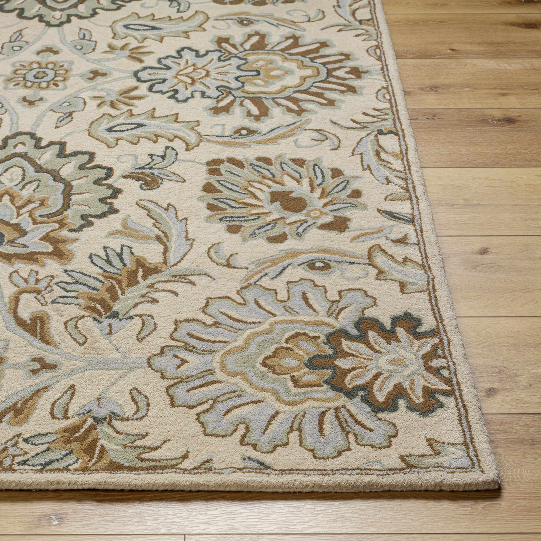Helia Beige And Brown Traditional Style Hand Tufted Area Rug