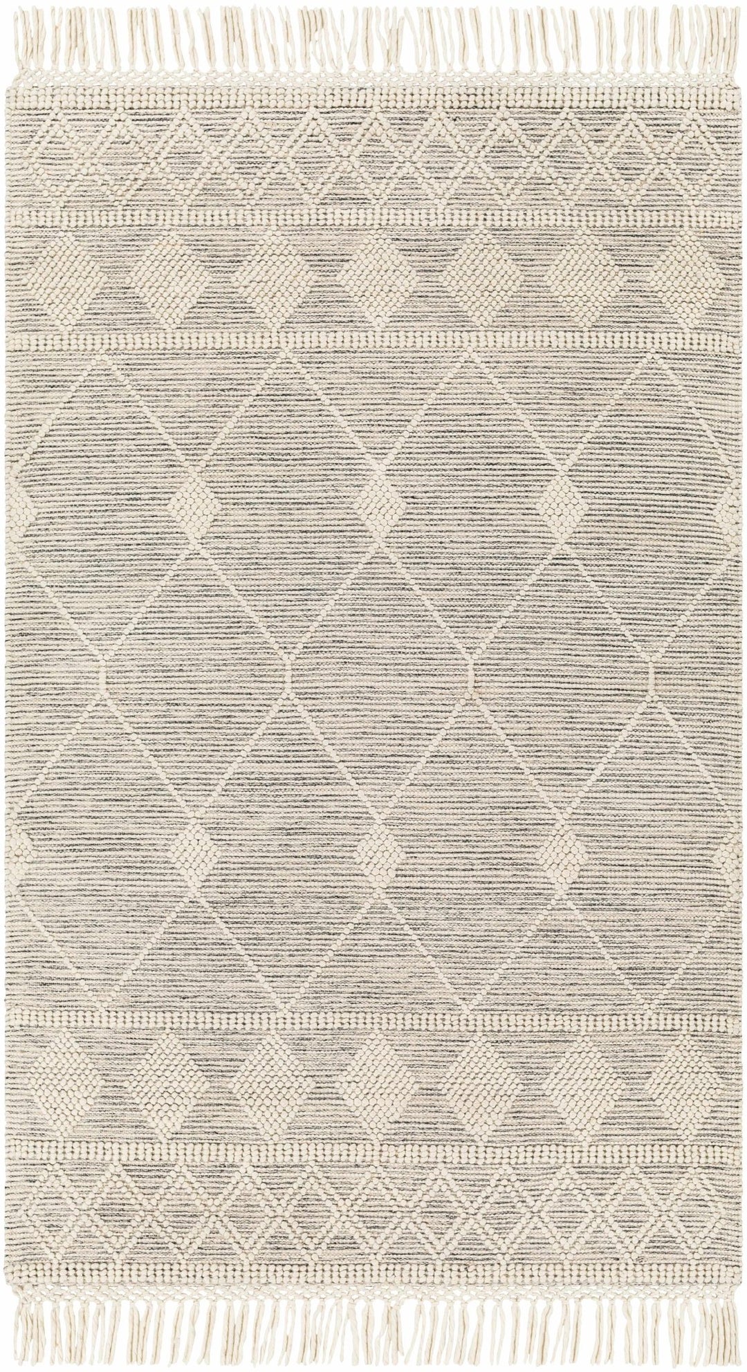 Hemingway Beige Hand Woven Wool Rug - The Rug Decor