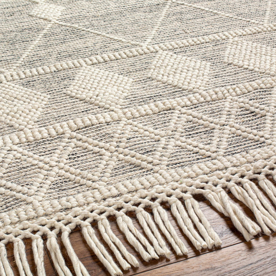 Hemingway Beige Hand Woven Wool Rug - The Rug Decor