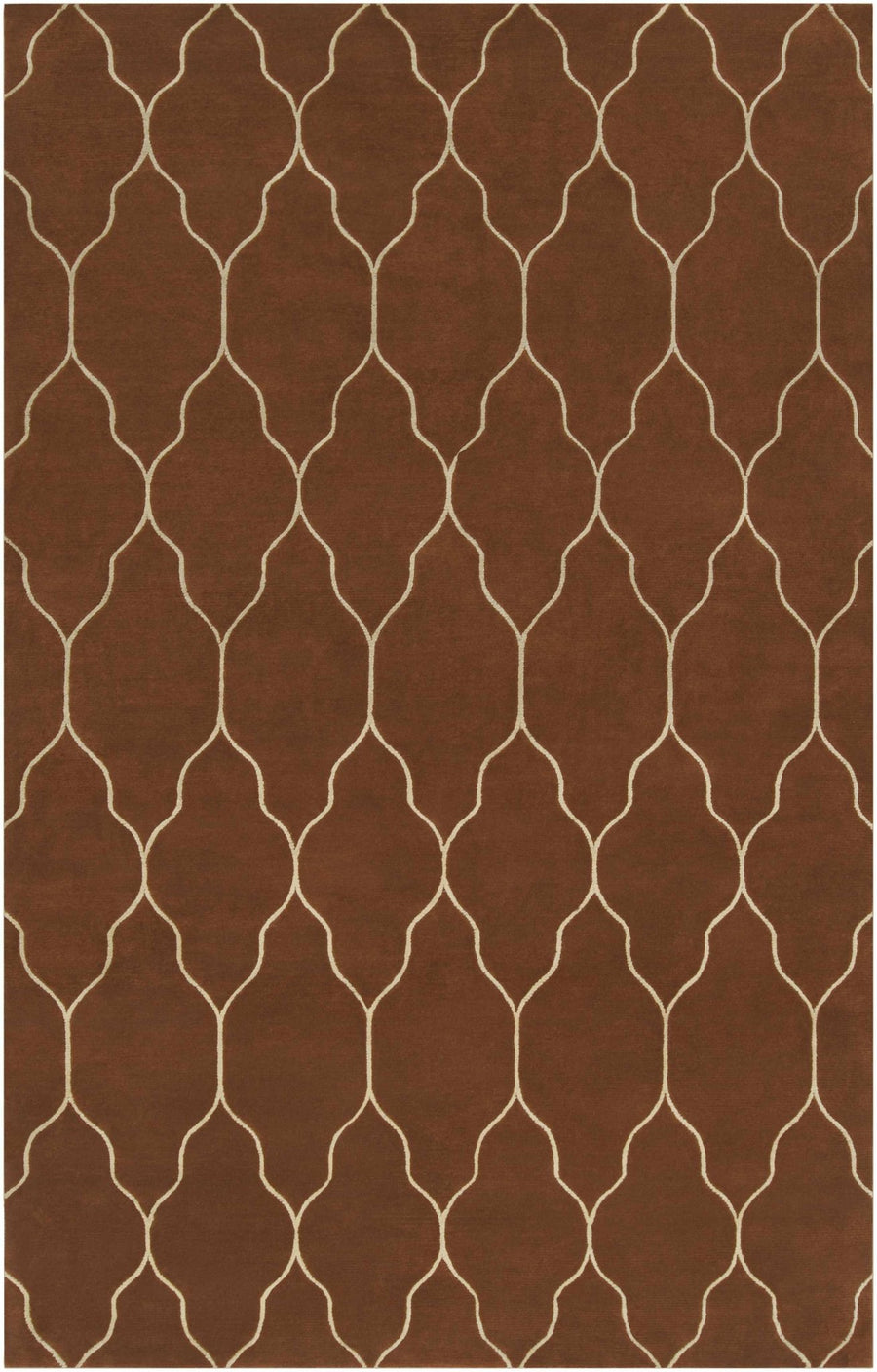 Hermitage Contemporary Geometrical Brown And Tan Carpet - The Rug Decor