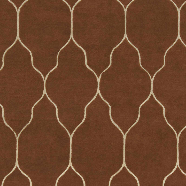 Hermitage Contemporary Geometrical Brown And Tan Carpet - The Rug Decor