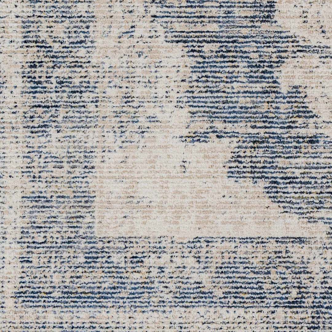 Herricks Traditional Style Blue And Ivory Area Rug - The Rug Decor