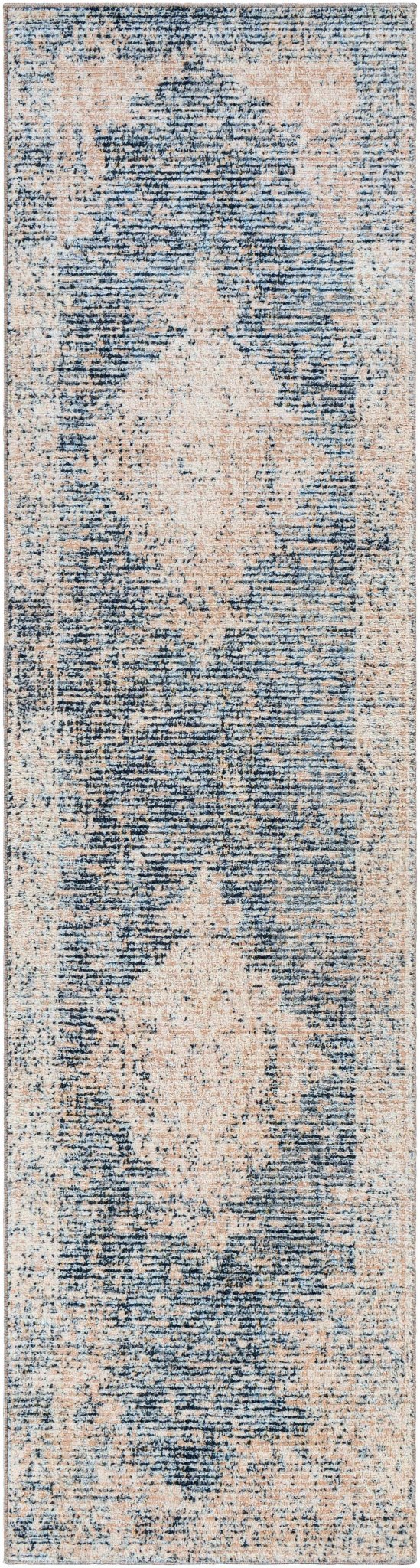 Herricks Traditional Style Blue And Ivory Area Rug - The Rug Decor