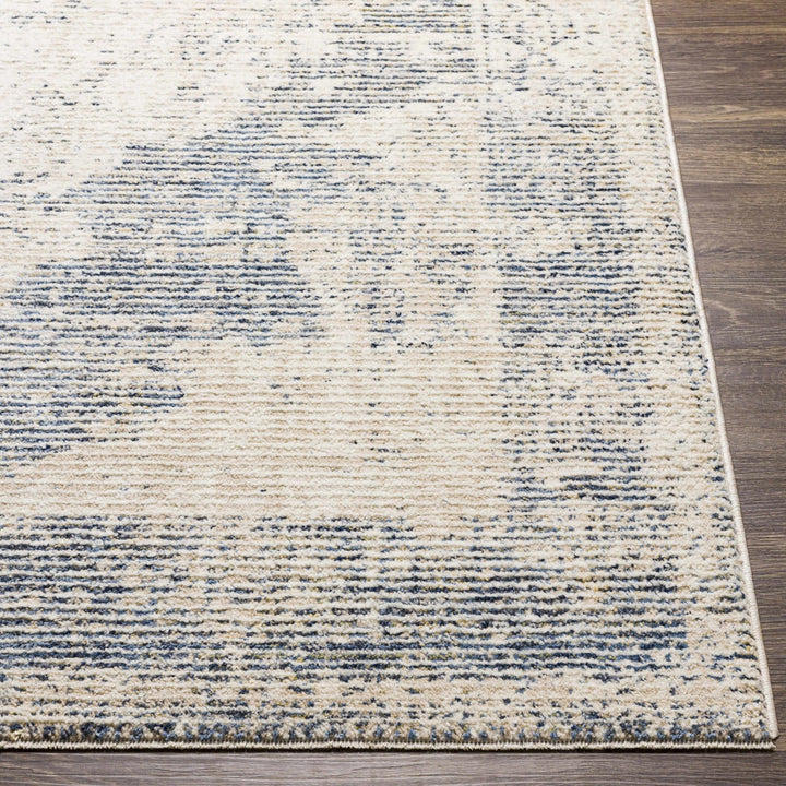 Herricks Traditional Style Blue And Ivory Area Rug - The Rug Decor