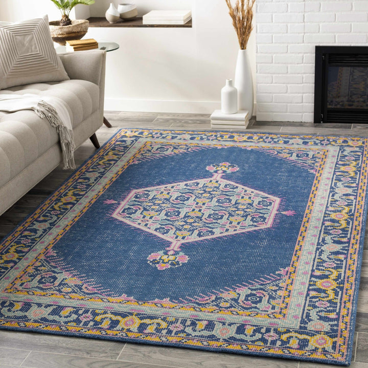 Herriman Blue Traditional Style Hand Knotted Area Rug - The Rug Decor