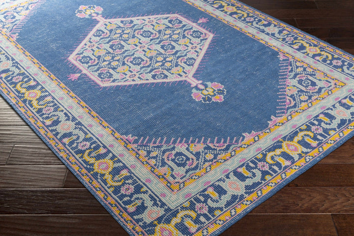 Herriman Blue Traditional Style Hand Knotted Area Rug - The Rug Decor