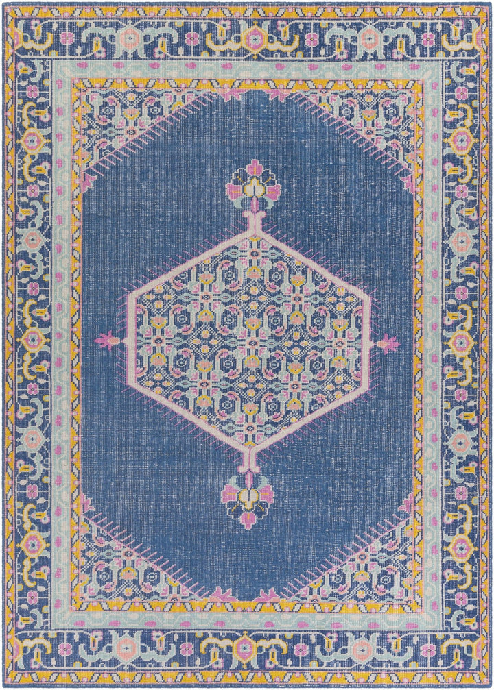 Herriman Blue Traditional Style Hand Knotted Area Rug - The Rug Decor