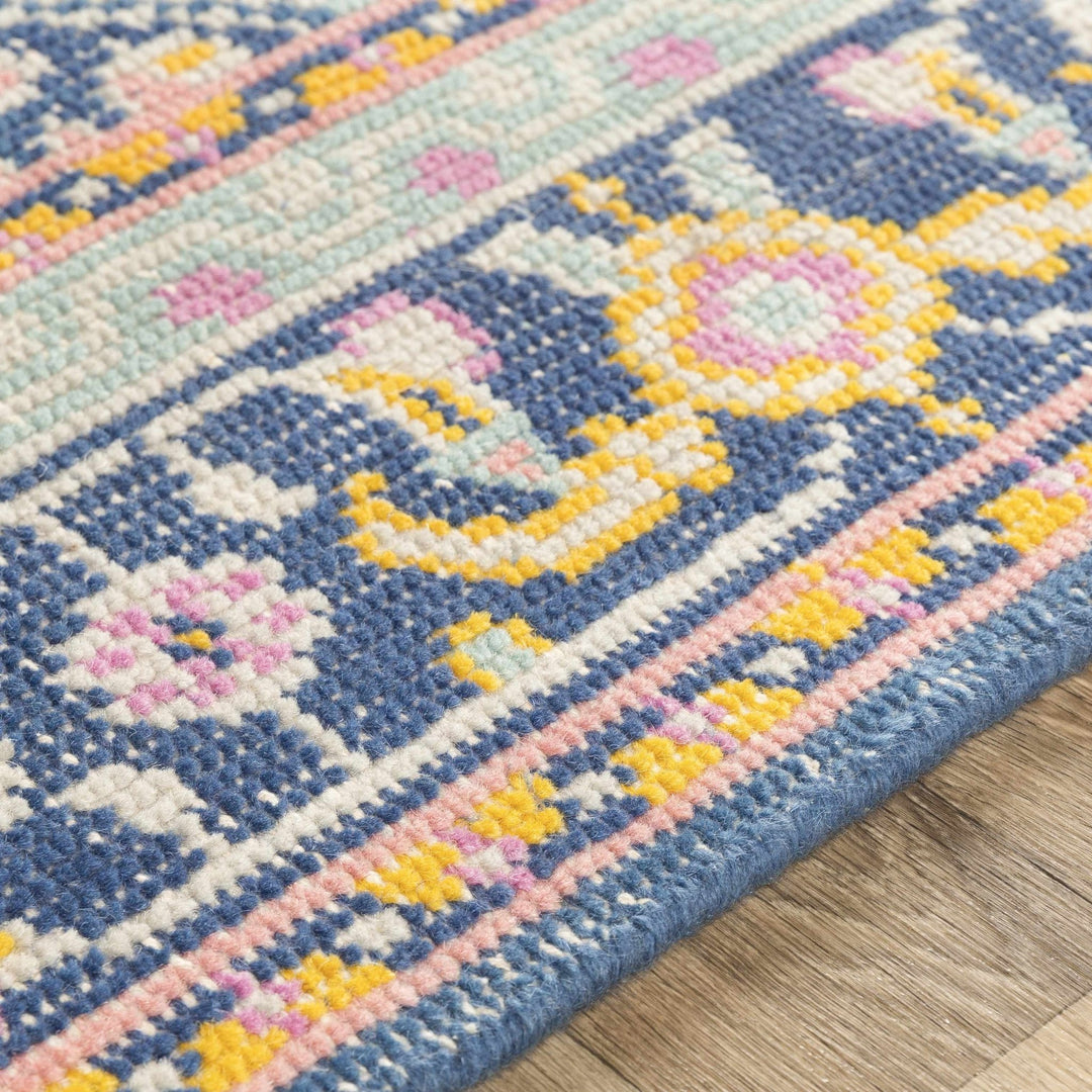 Herriman Blue Traditional Style Hand Knotted Area Rug - The Rug Decor