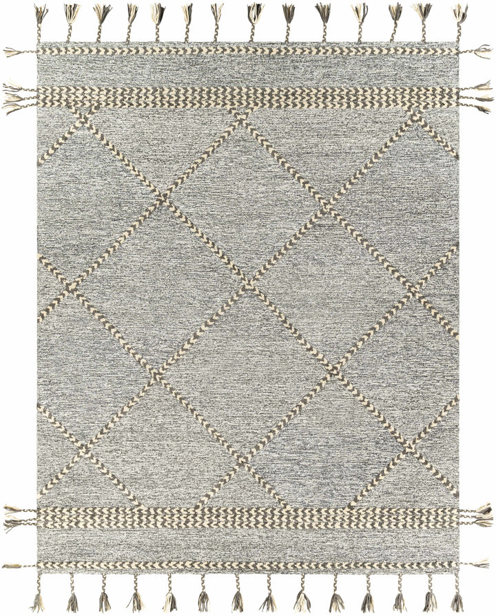 Hertfordshire Modern Gray And Beige Hand Tufted Wool Area Rug