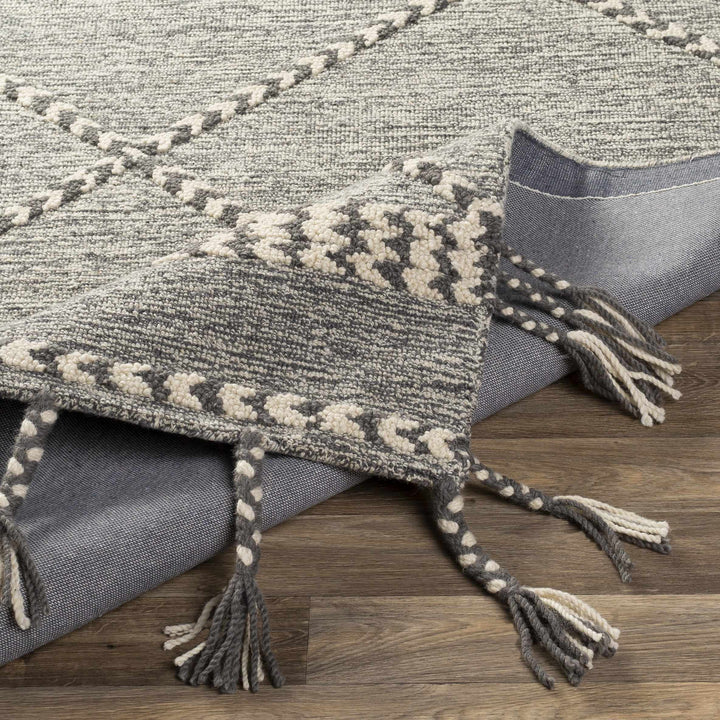 Hertfordshire Modern Gray And Beige Hand Tufted Wool Area Rug