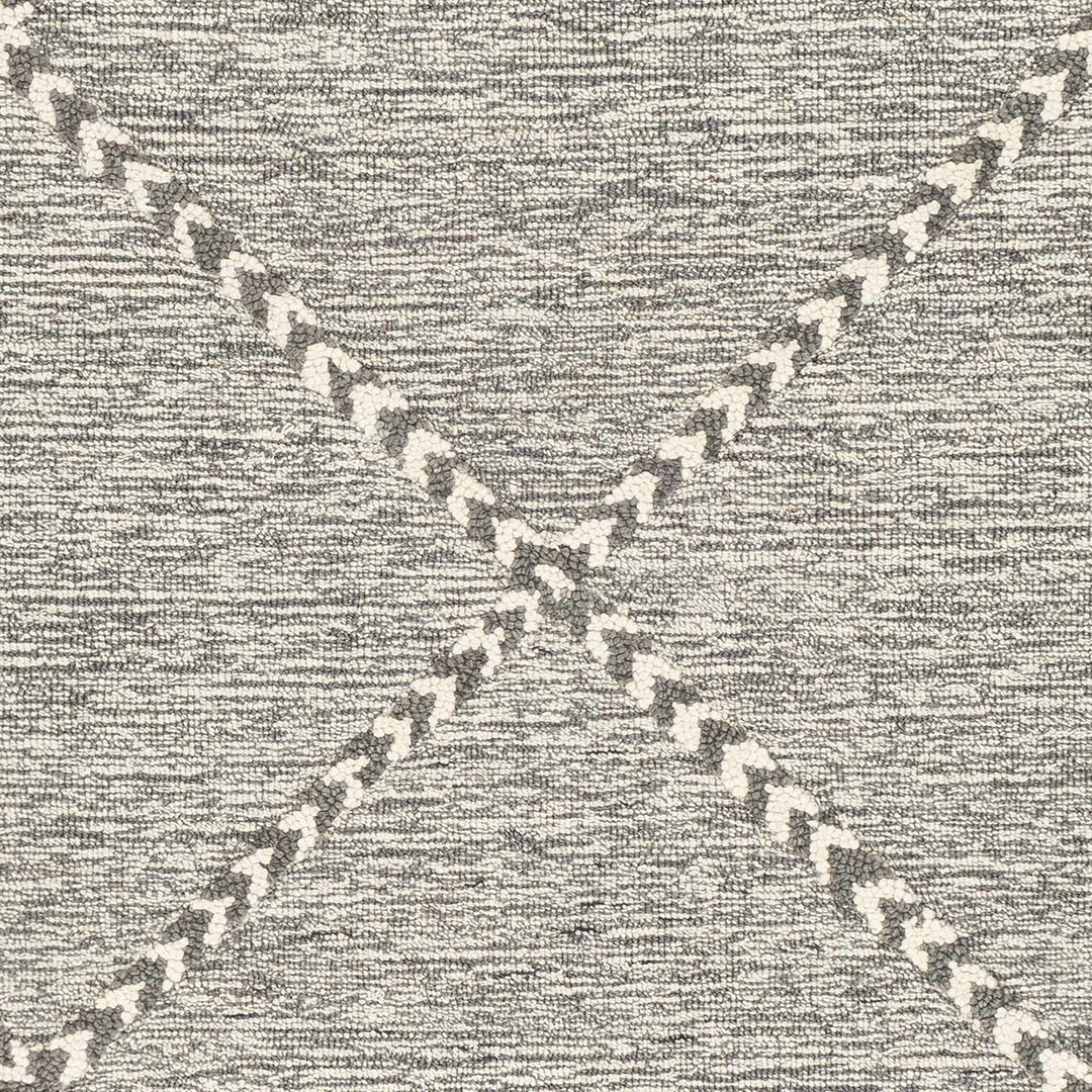 Hertfordshire Modern Gray And Beige Hand Tufted Wool Area Rug