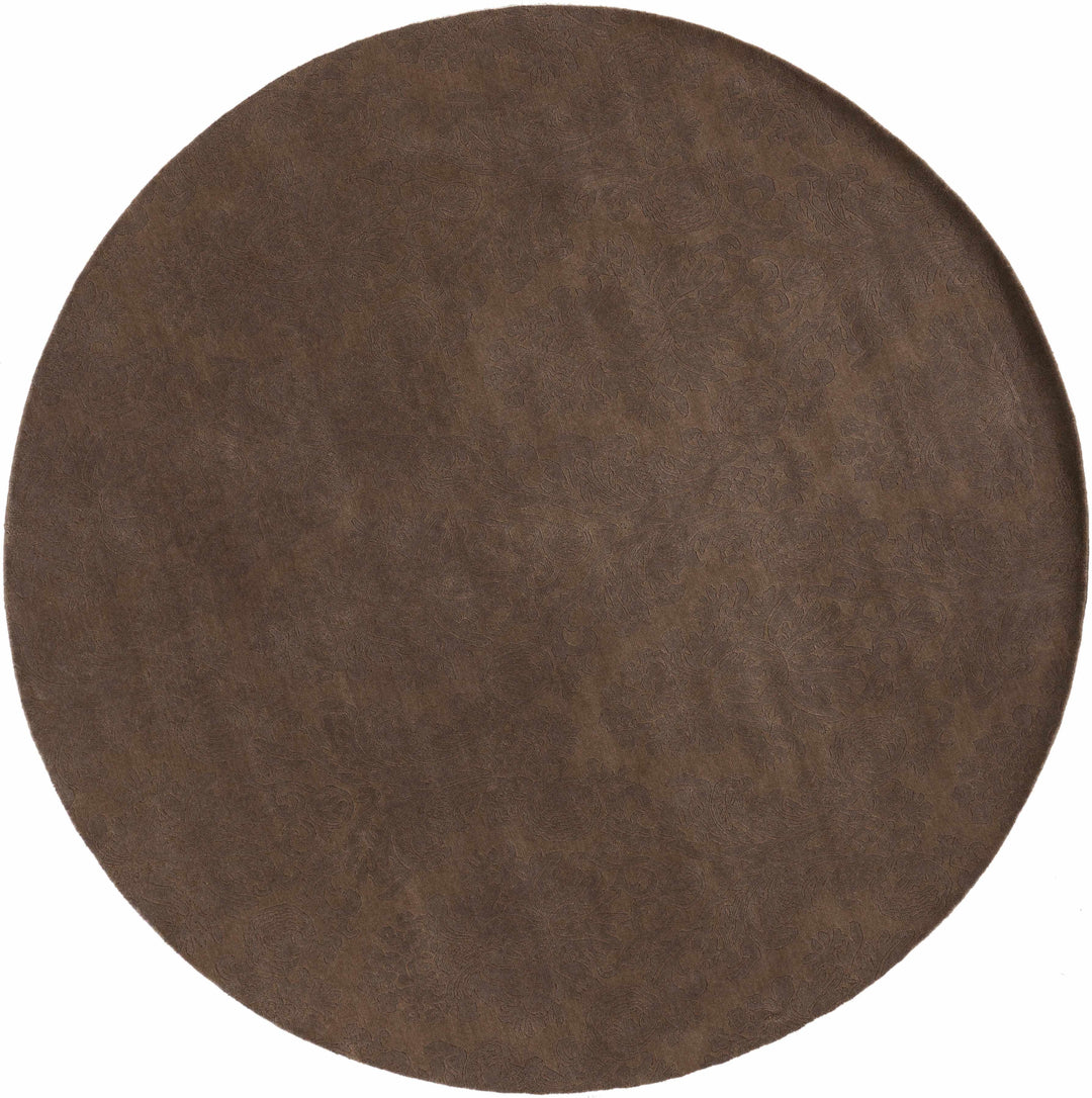 Heywood Brown Traditional Style Hand Knotted Wool Area Rug