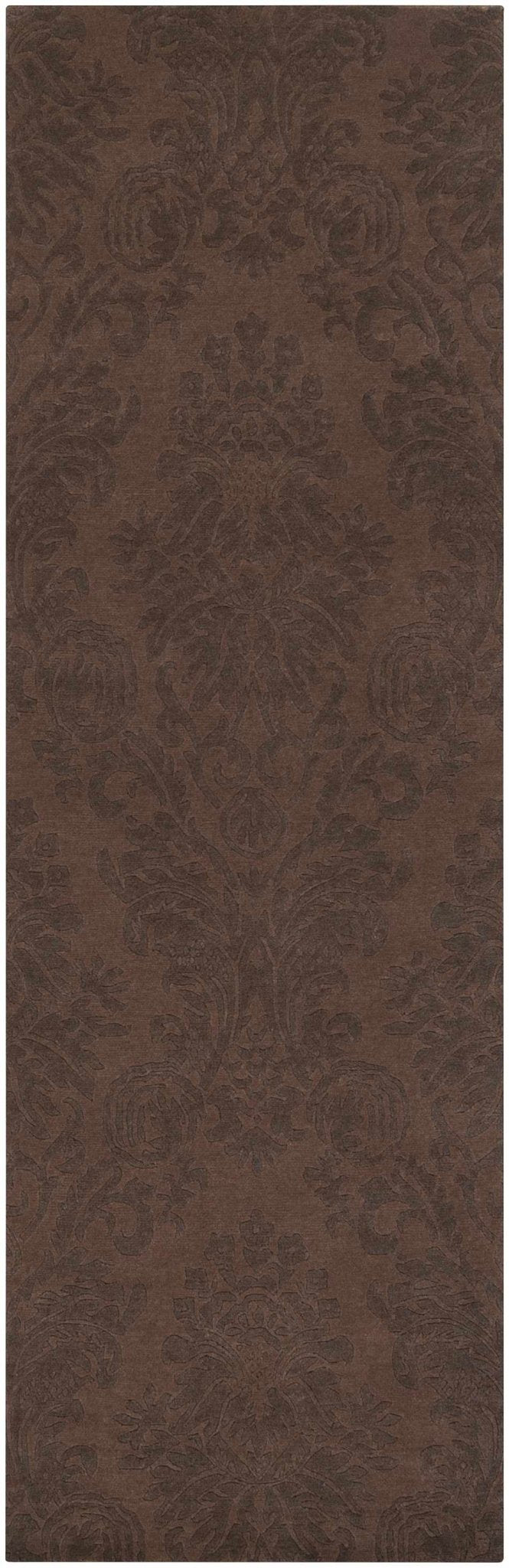 Heywood Brown Traditional Style Hand Knotted Wool Area Rug - The Rug Decor