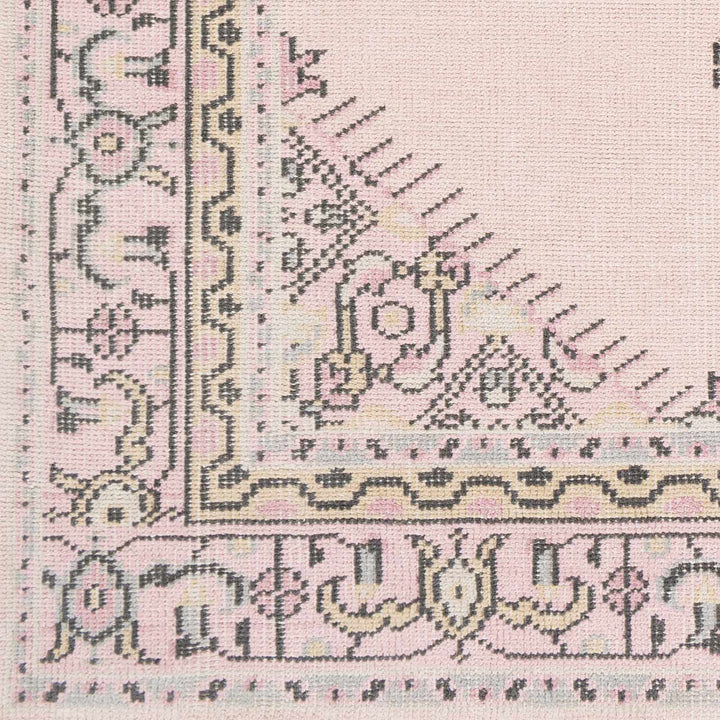 Hickson Traditional Style Pink Hand Knotted Area Rug - The Rug Decor