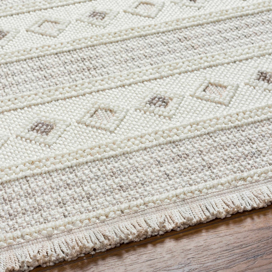 Hideo Bohemian Ivory And Gray Area Rug - The Rug Decor