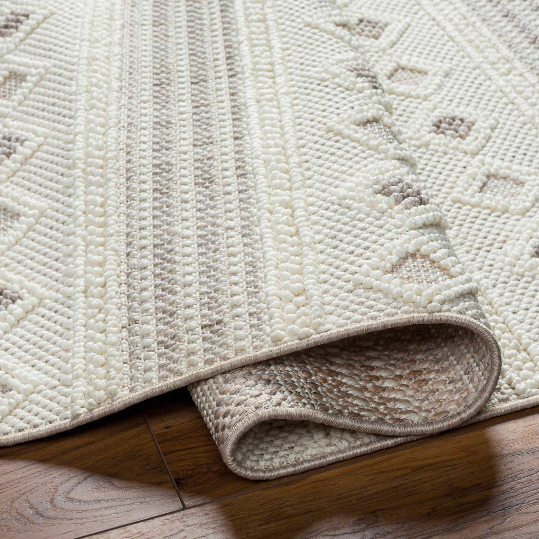 Hideo Bohemian Ivory And Gray Area Rug - The Rug Decor