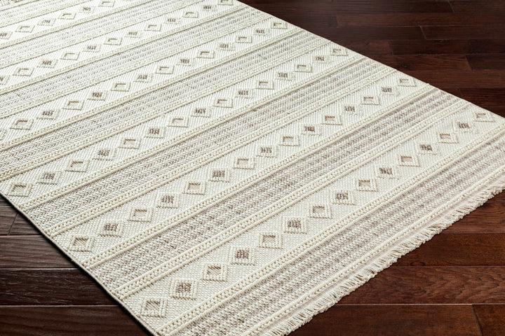 Hideo Bohemian Ivory And Gray Area Rug - The Rug Decor