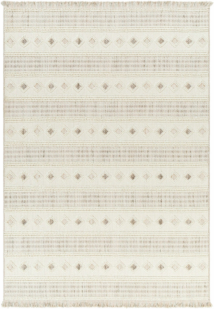 Hideo Bohemian Ivory And Gray Area Rug - The Rug Decor
