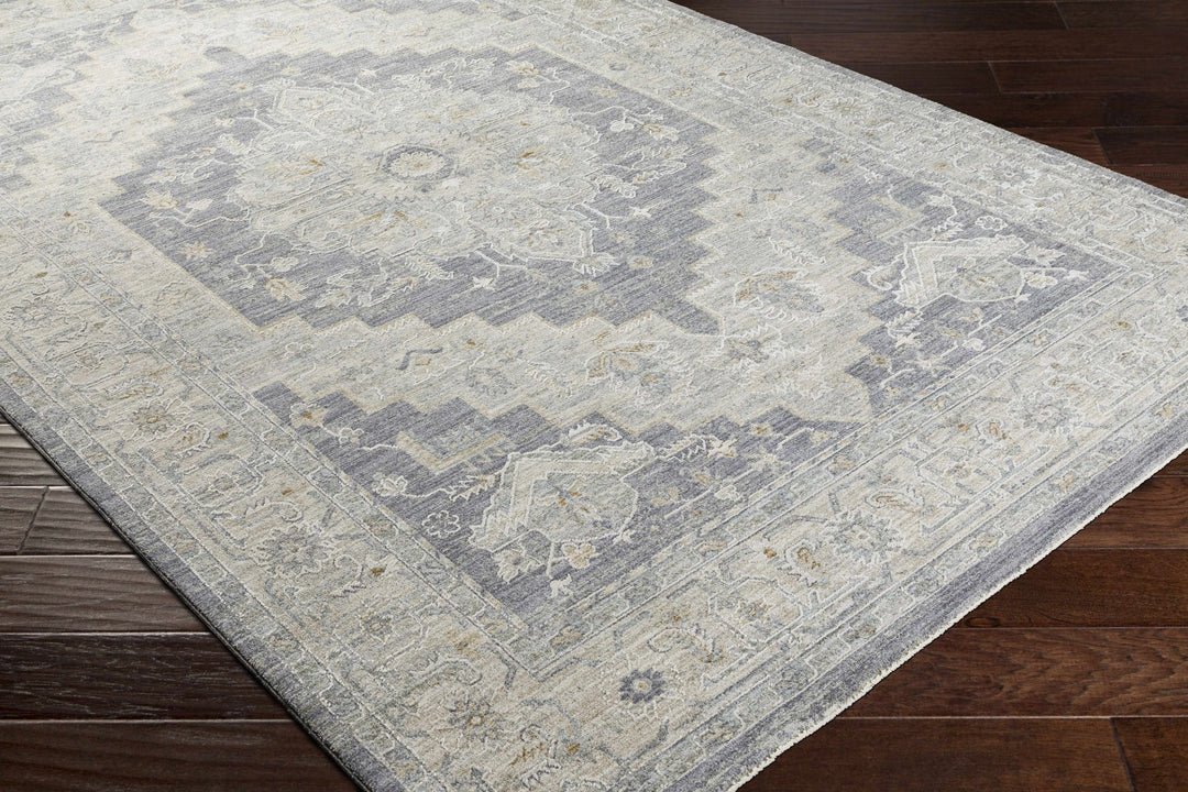Highgale Sema Traditional Medallion Design Gray Rug - The Rug Decor