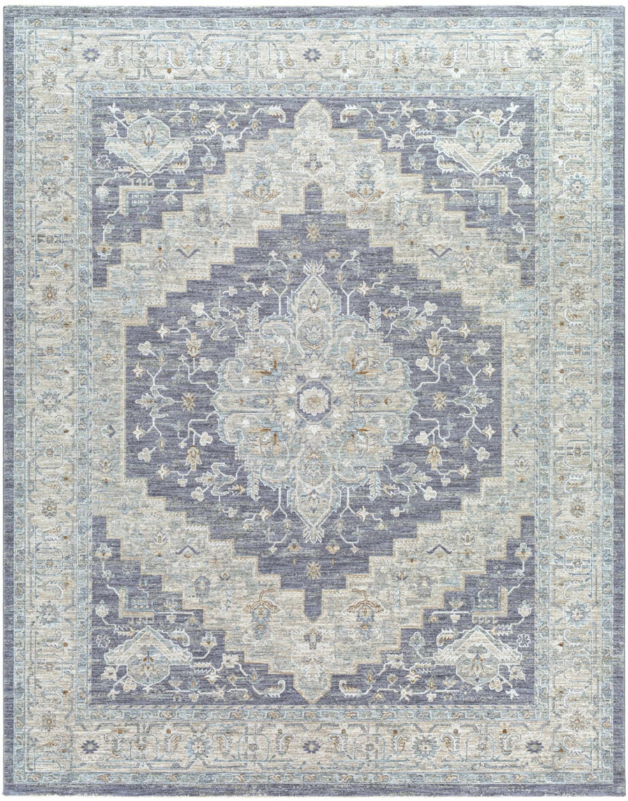 Highgale Sema Traditional Medallion Design Gray Rug - The Rug Decor