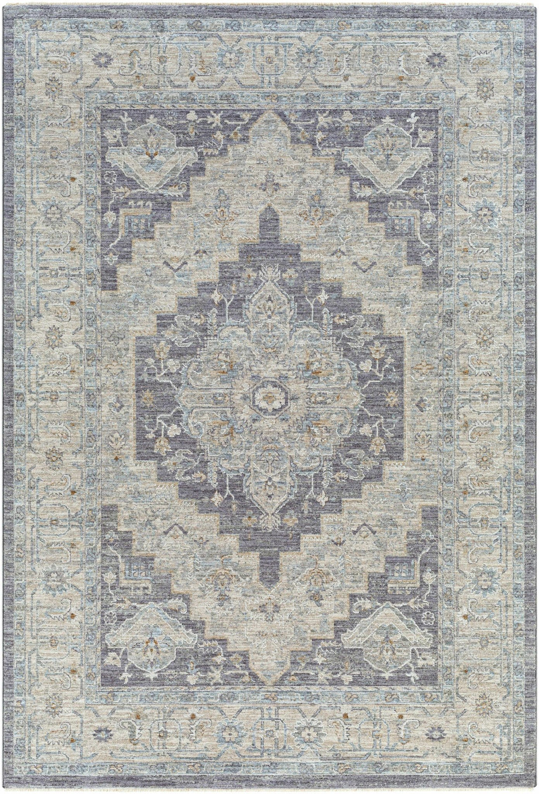 Highgale Sema Traditional Medallion Design Gray Rug - The Rug Decor
