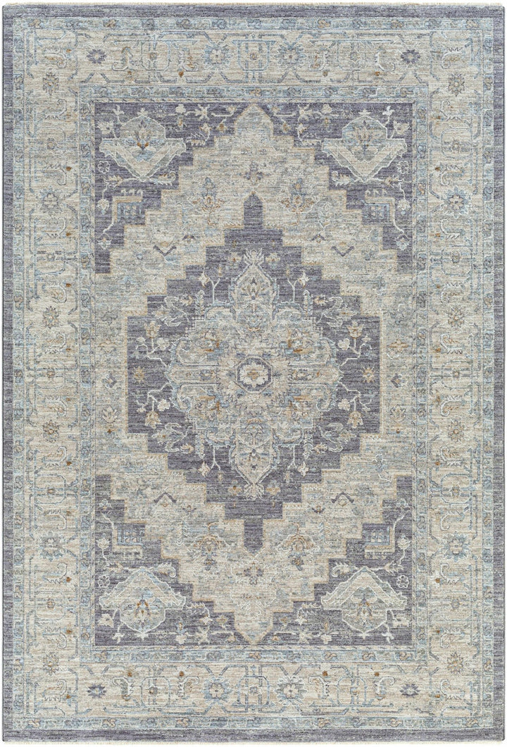 Highgale Sema Traditional Medallion Design Gray Rug - The Rug Decor