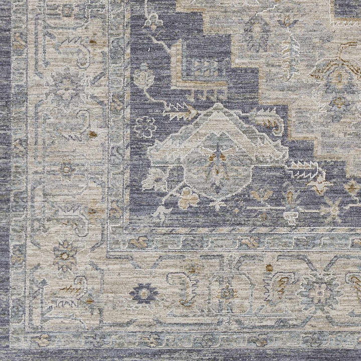 Highgale Sema Traditional Medallion Design Gray Rug - The Rug Decor