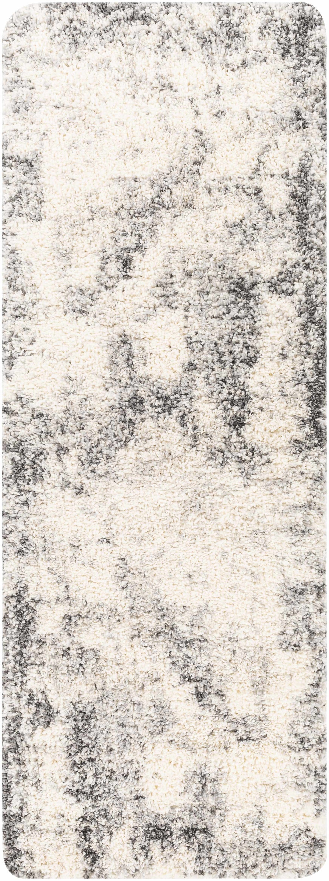 Hilotongan Modern Abstract Design Ivory And Gray Area Rug