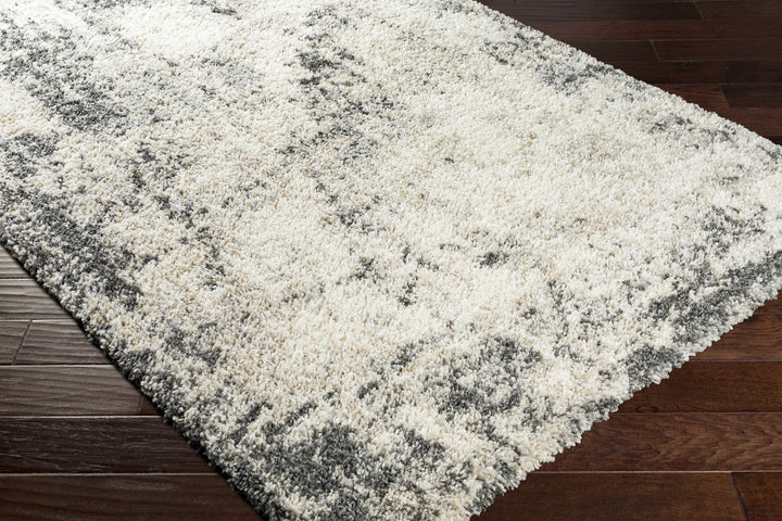 Hilotongan Modern Abstract Design Ivory And Gray Area Rug