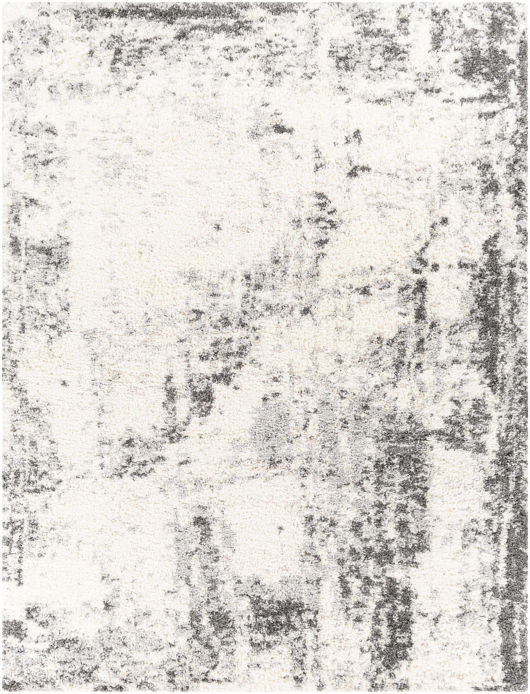 Hilotongan Modern Abstract Design Ivory And Gray Area Rug