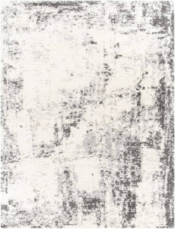 Hilotongan Modern Abstract Design Ivory And Gray Area Rug