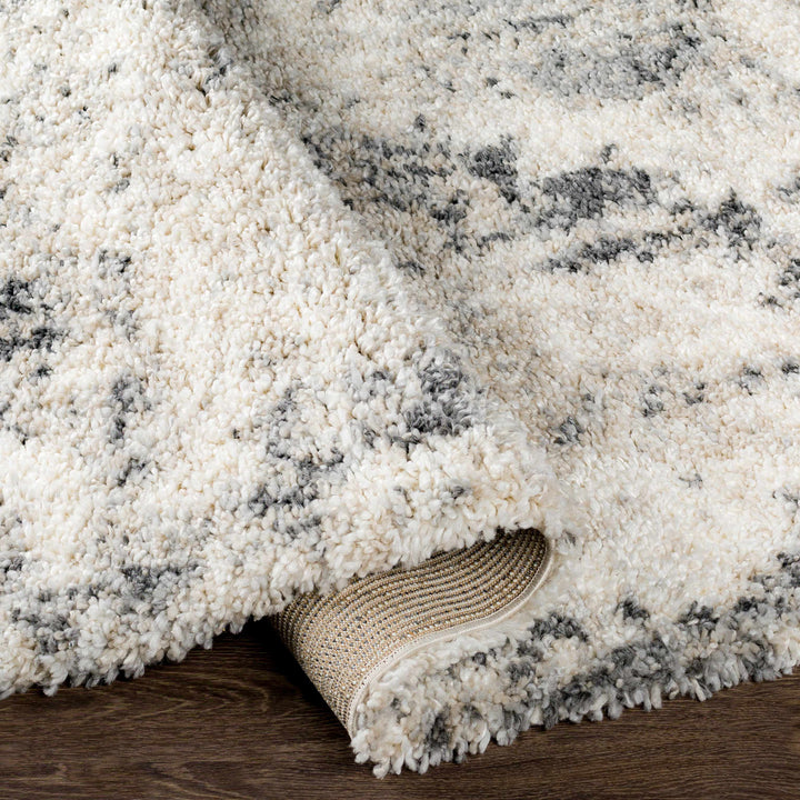 Hilotongan Modern Abstract Design Ivory And Gray Area Rug